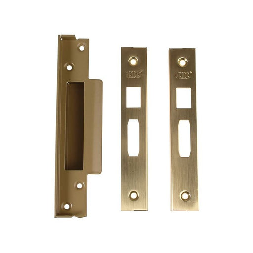 Union StrongBOLT 2200 Mortice Sashlock Rebate Kit 13mm Polished Brass Box UNION - Dynamic Drive