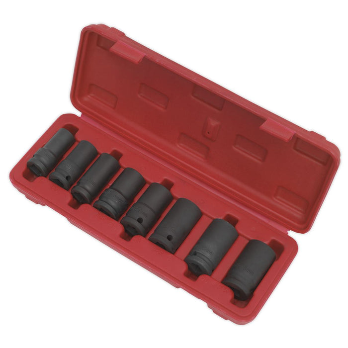 Sealey Locking Wheel Nut Removal Set 8pc 1/2"Sq Drive SX202 Sealey - Dynamic Drive