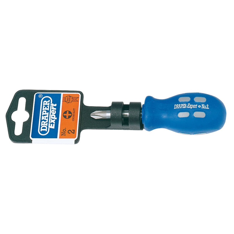 Draper Expert Cross Slot Mechanic's Screwdriver, No.2 x 38mm 57449 Draper - Dynamic Drive