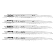 Bluespot Tools HCS Reciprocating Saw Blade 240mm x 5 TPI Pack of 5 BlueSpot Tools - Dynamic Drive
