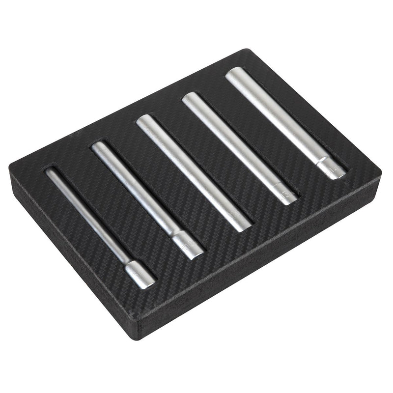Sealey Extra-Deep Socket Set 3/8"Sq Drive 8, 10, 12, 13, 14mm 5pc SX814 Sealey - Dynamic Drive