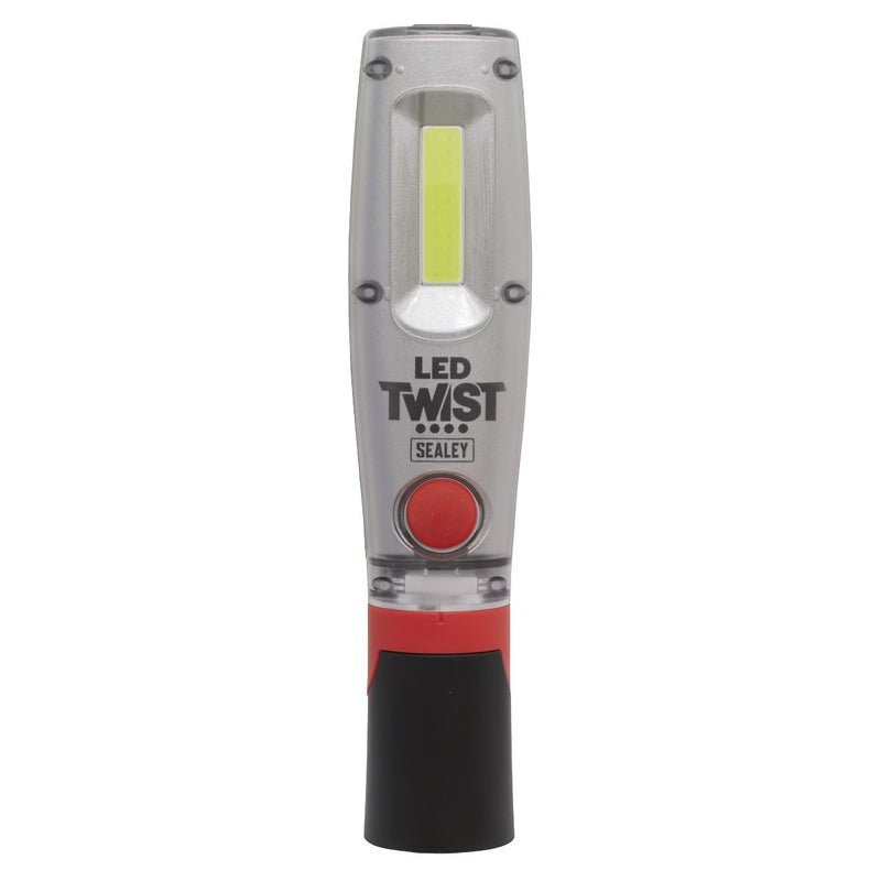 Sealey Rechargeable Inspection Lamp 360 Twist 8W COB LED Light 1000 Lumens Torch Sealey  - Dynamic Drive
