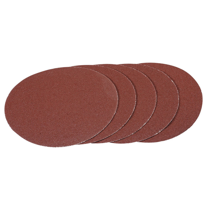 Draper Hook and Loop Aluminium Oxide Sanding Discs, 180mm, 60 Grit (Pack of 5) Draper - Dynamic Drive