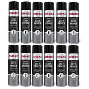 12 x Simoniz Large Grey Primer Acrylic Aerosol Auto Car Spray Paint 500ml SIMONIZ  - Dynamic Drive