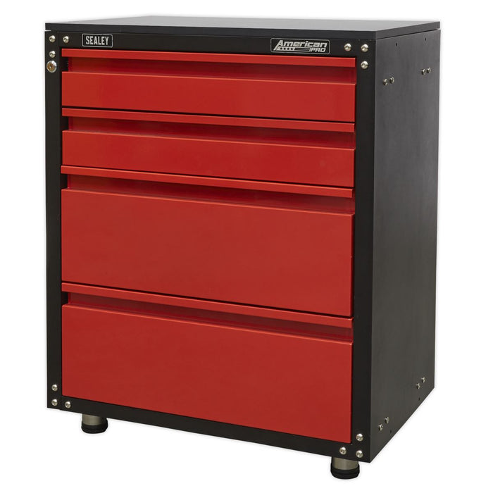 Sealey Modular 4 Drawer Cabinet with Worktop 665mm APMS84 Sealey - Dynamic Drive