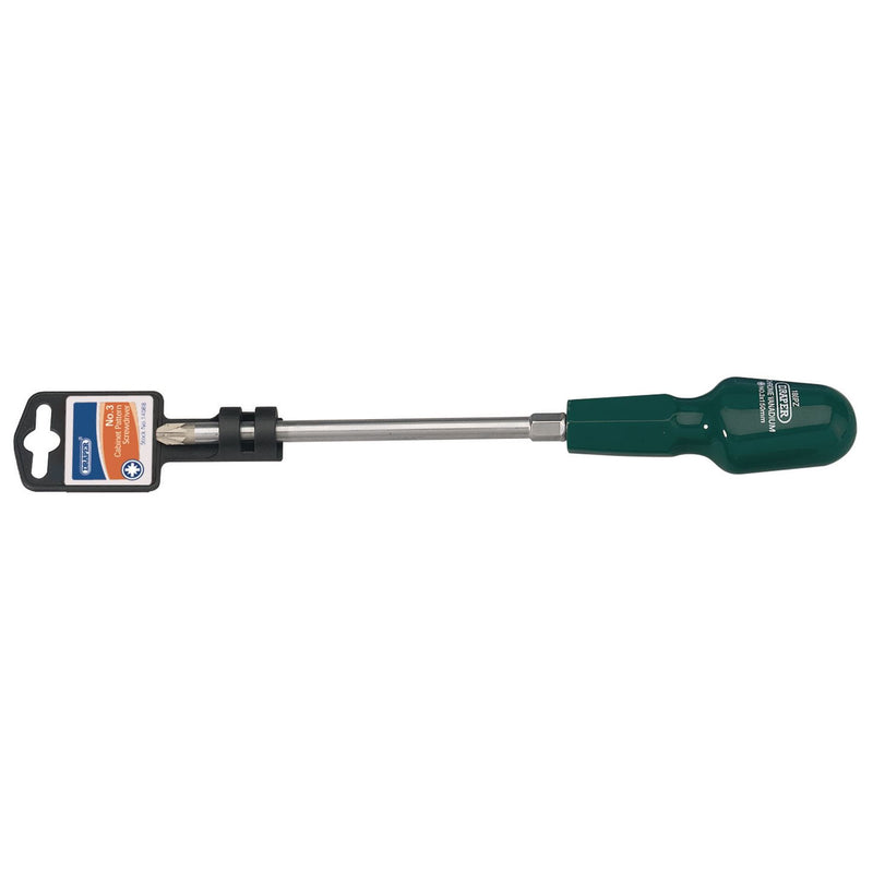 Draper PZ Type Cabinet Pattern Screwdriver, No.3 x 150mm 14088 Draper - Dynamic Drive