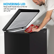 Baridi Freestanding Chest Freezer 99L Capacity - Black DH153 Baridi - Dynamic Drive