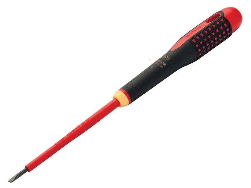 Bahco ERGO™ Slim VDE Insulated Slotted Screwdriver 3.5 x 100mm Bahco - Dynamic Drive