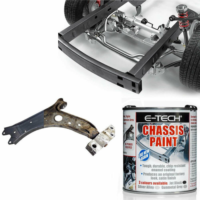 E-Tech Quick Repair Protect Restore Car Underbody Chassis Paint GUNMETAL GREY E-Tech - Dynamic Drive