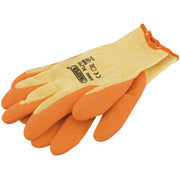 Draper Heavy Duty Latex Coated Work Gloves, Extra Large, Orange 82602 Draper - Dynamic Drive