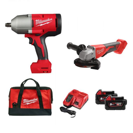 Milwaukee M18 1/2In. Brushless High Torque Impact Wrench Grinder Kit Milwaukee - Dynamic Drive