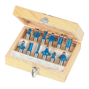 Silverline 1/2" TCT Router Bit Set 12pce 1/2" Silverline - Dynamic Drive