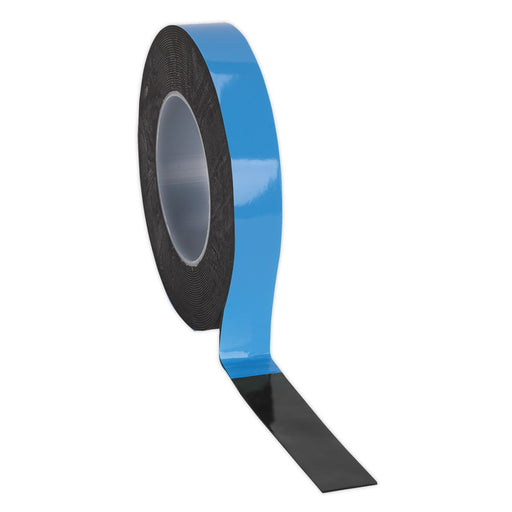 Sealey Double-Sided Adhesive Foam Tape 25mm x 10m Blue Backing DSTB2510 Sealey - Dynamic Drive