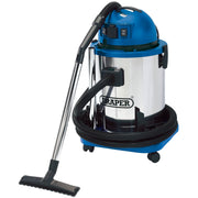 Draper Wet & Dry Vacuum Cleaner with Stainless Steel Tank, 50L, 1400W & 230V Pow Draper - Dynamic Drive