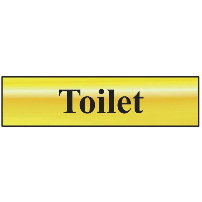 Scan Toilet - Polished Brass Effect 200 x 50mm Scan - Dynamic Drive
