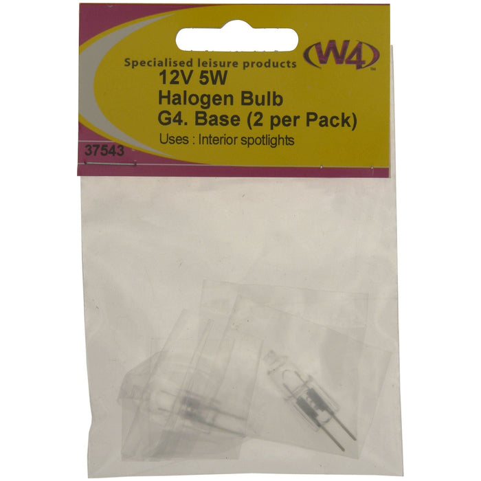 W4 G4 Halogen Bulb 5W 12V (2) 37543 W4 - Dynamic Drive