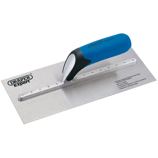 Draper Soft Grip Stainless Steel Plastering Trowel, 280mm 81200 Draper - Dynamic Drive