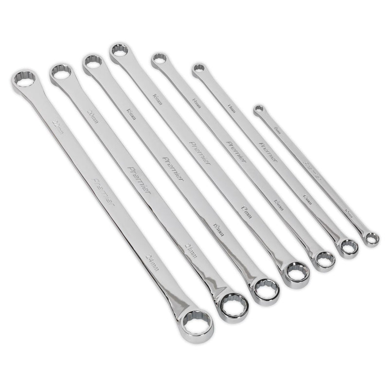 Sealey Double End Ring Spanner Set 7pc Extra-Long Metric AK6311 Sealey - Dynamic Drive