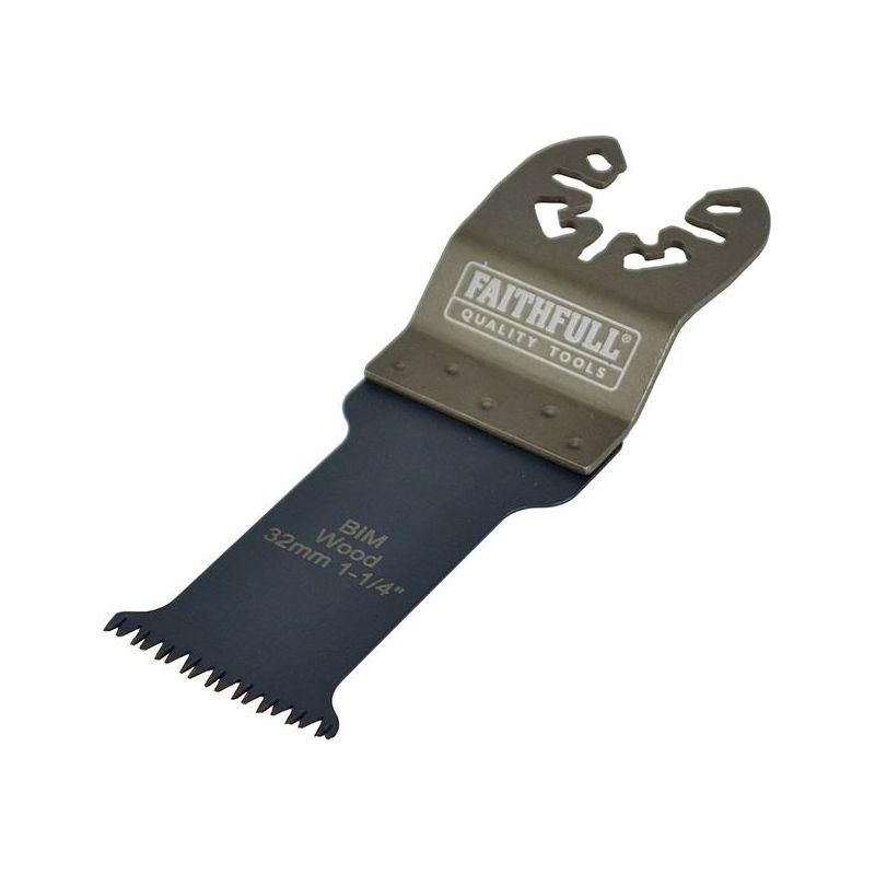 Faithfull Premium Arc Cut Hardwood Bi-Metal Blade 32mm Faithfull - Dynamic Drive
