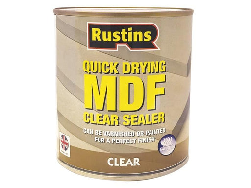 Rustins Quick Drying MDF Sealer Clear 250ml Rustins - Dynamic Drive