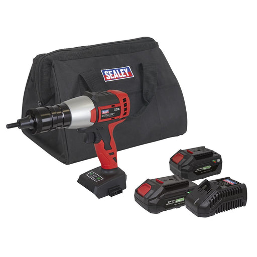 Sealey SV20 Series Brushless Cordless Nut Riveter 20V - 2 Batteries CP20VNRKIT Sealey - Dynamic Drive