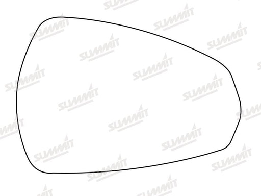 Summit Stick-On Aspheric Mirror Glass fits Audi A3 13 on RHS Summit - Dynamic Drive