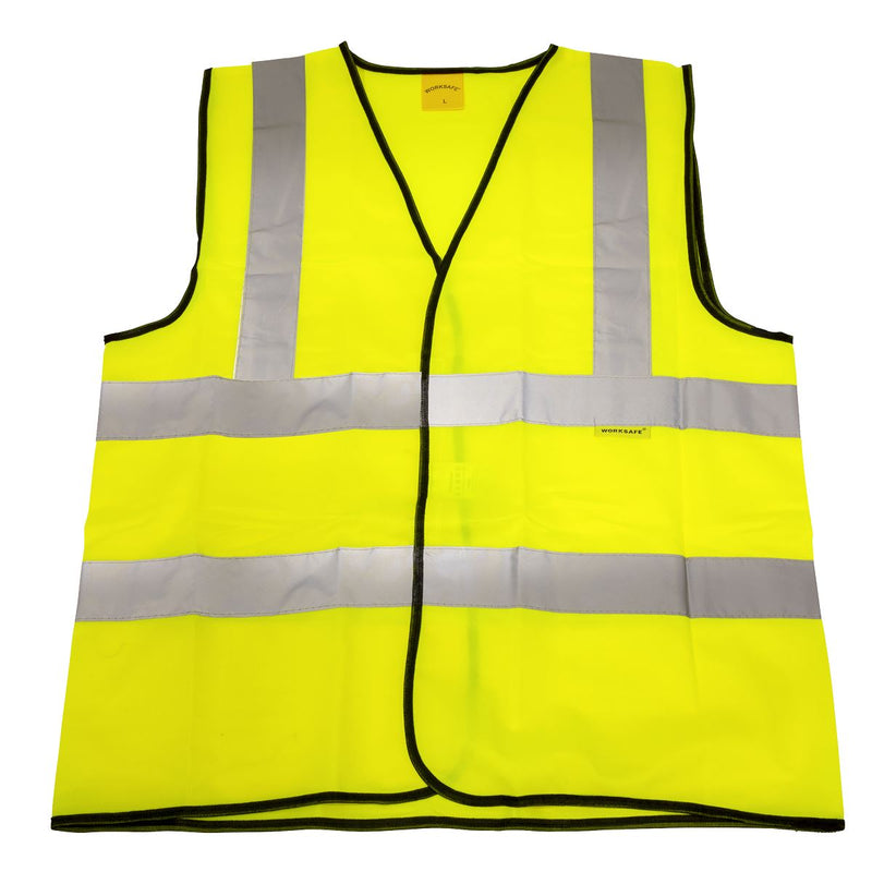 Worksafe Worksafe Hi-Vis Yellow Waistcoat - Large 9804L Worksafe - Dynamic Drive