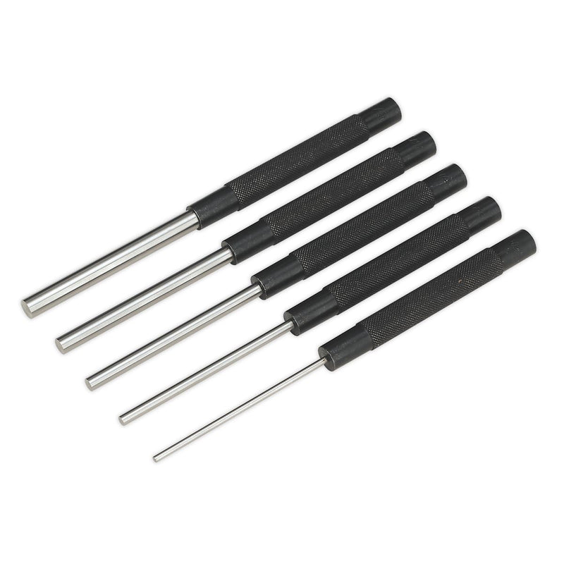 Sealey Parallel Pin Punch Set 5pc Long Pattern AK9124 Sealey - Dynamic Drive