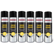 6x Simoniz Enamel Matt Aluminium Engine Enamel Car Spray Paint Aerosol Can 500ml Simoniz - Dynamic Drive