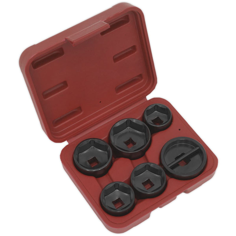 Sealey Oil Filter Cap Wrench Set 6pc VS7103 Sealey - Dynamic Drive
