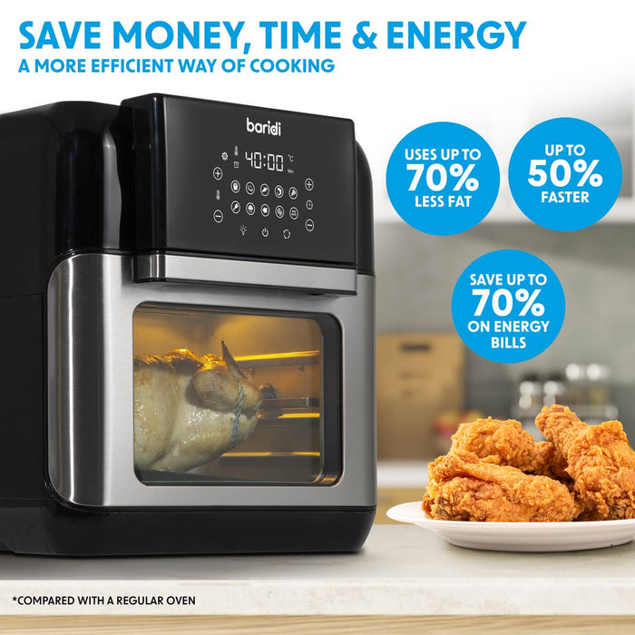 Baridi Air Fryer & Rotisserie Oven 12L Capacity DH170 Baridi - Dynamic Drive