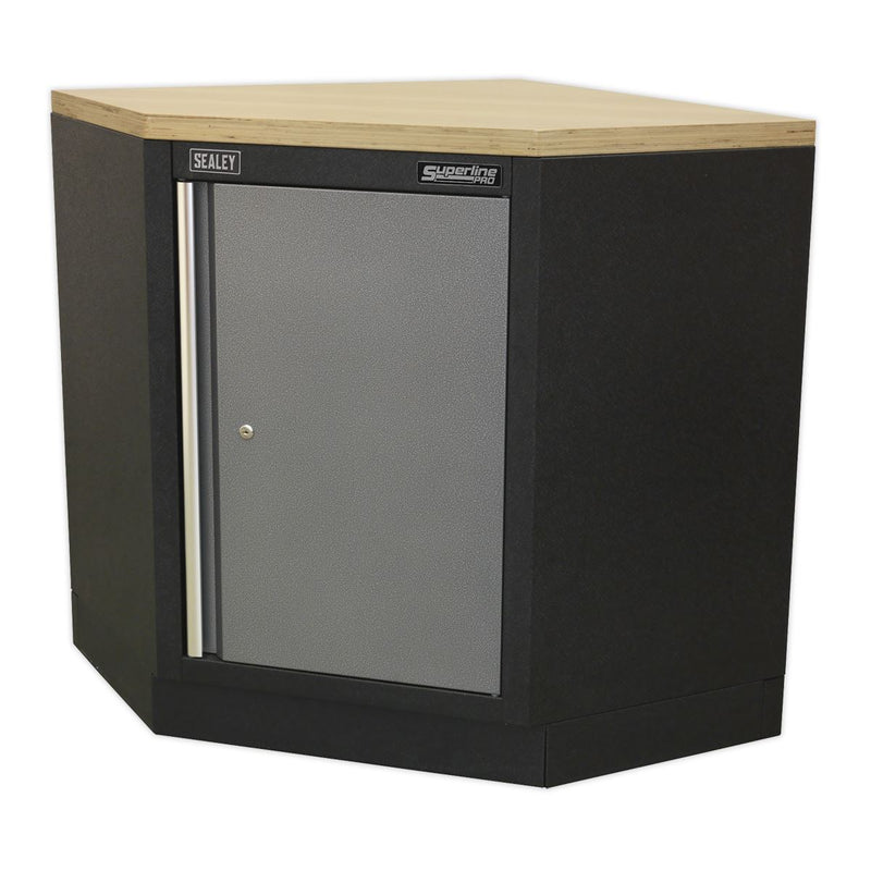 Sealey Modular Corner Floor Cabinet 865mm APMS60 Sealey - Dynamic Drive
