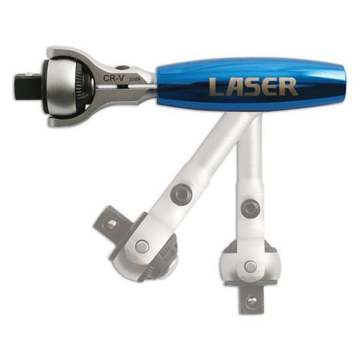 Laser Swivel Head Ratchet 3/8"D (CD) 4775 Laser - Dynamic Drive