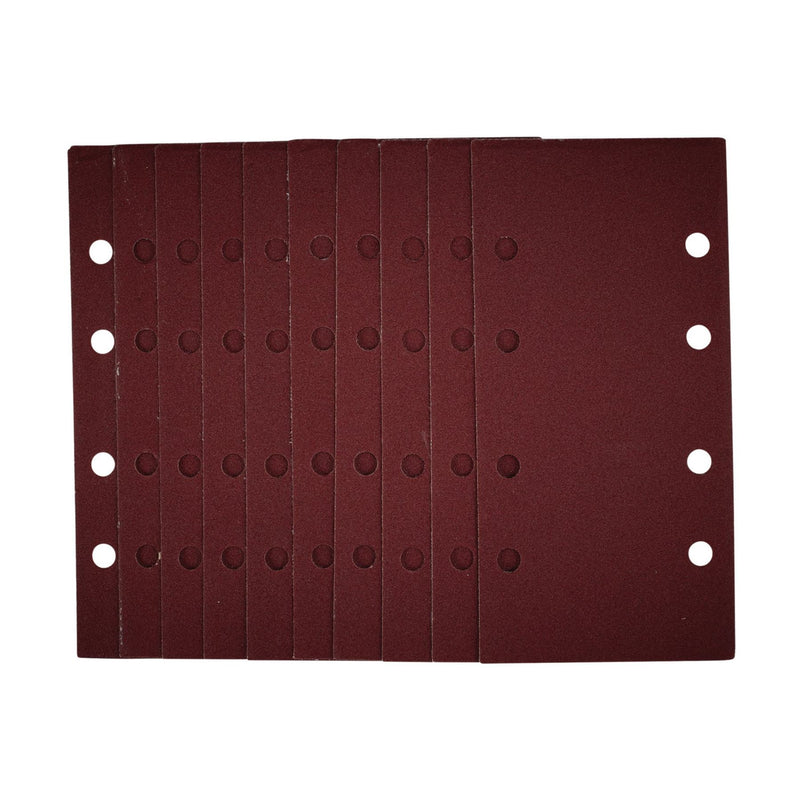 Draper 1/3 Sanding Sheets with Hook and Loop, 93 x 190mm, 120 Grit (Pack of 10) Draper - Dynamic Drive