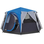 Coleman Octagon 8 Person Dome Glamping Yurt Camping Family Tent - Blue Coleman  - Dynamic Drive
