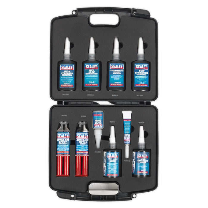 Sealey Adhesive & Sealant Kit 10pc SCSKIT1 Sealey - Dynamic Drive