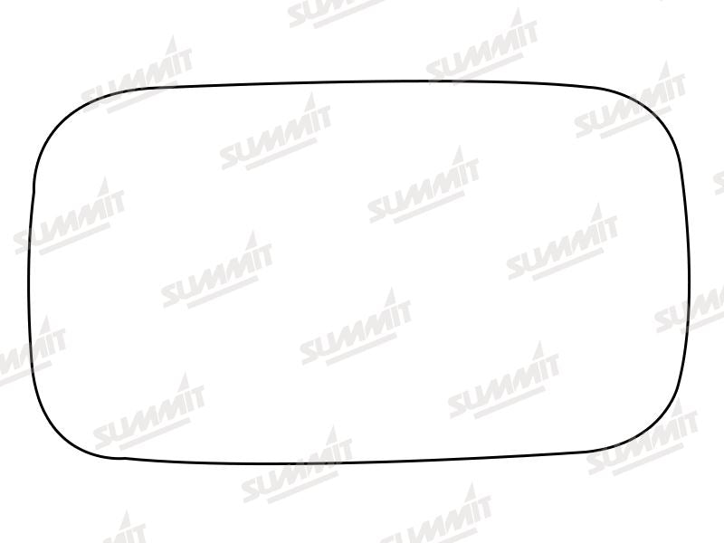Summit Stick-On Aspheric Mirror Glass fits Volvo V50 04 to 12 RHS Summit - Dynamic Drive