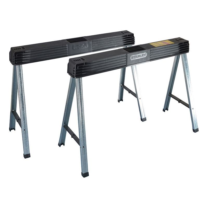 Stanley® Hand Tools Folding Metal Leg Sawhorses (Twin Pack) STANLEY® Hand Tools - Dynamic Drive