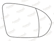 Summit Stick-On Aspheric Mirror Glass fits Vauxhall Astra K 16 to 17 RHS Summit - Dynamic Drive