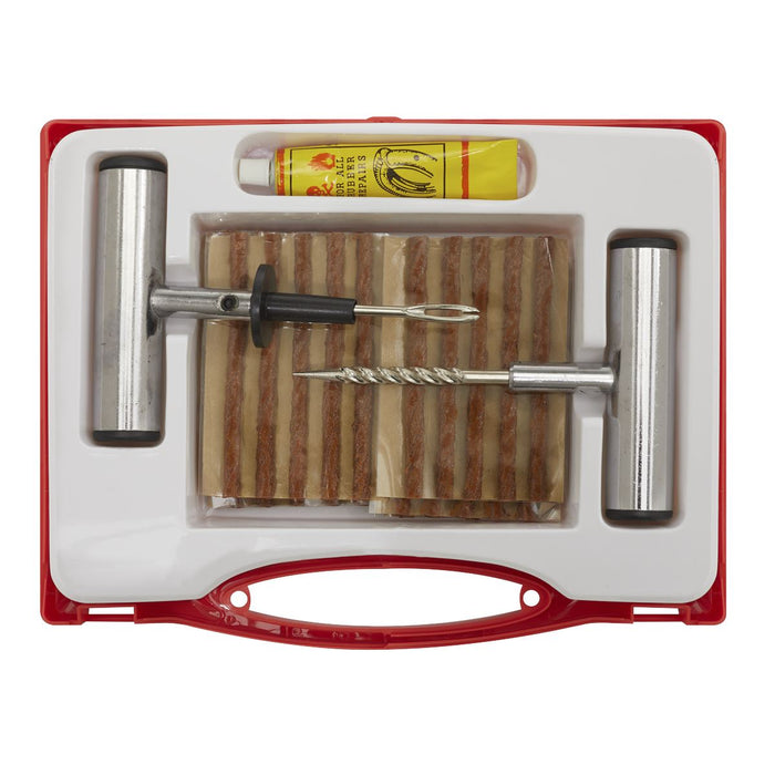 Sealey Temporary Puncture Repair Kit Tubeless Tyres Off Road Vehicles Sealey  - Dynamic Drive