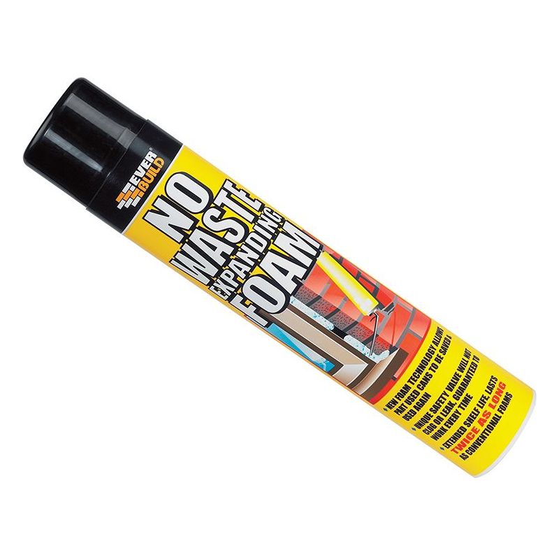 Everbuild Sika No Waste Expanding Foam 750ml Everbuild Sika - Dynamic Drive