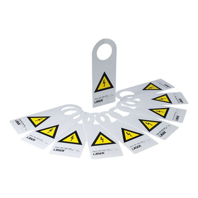 Laser Hybrid/EV Warning Sign 10pc 8049 Laser - Dynamic Drive
