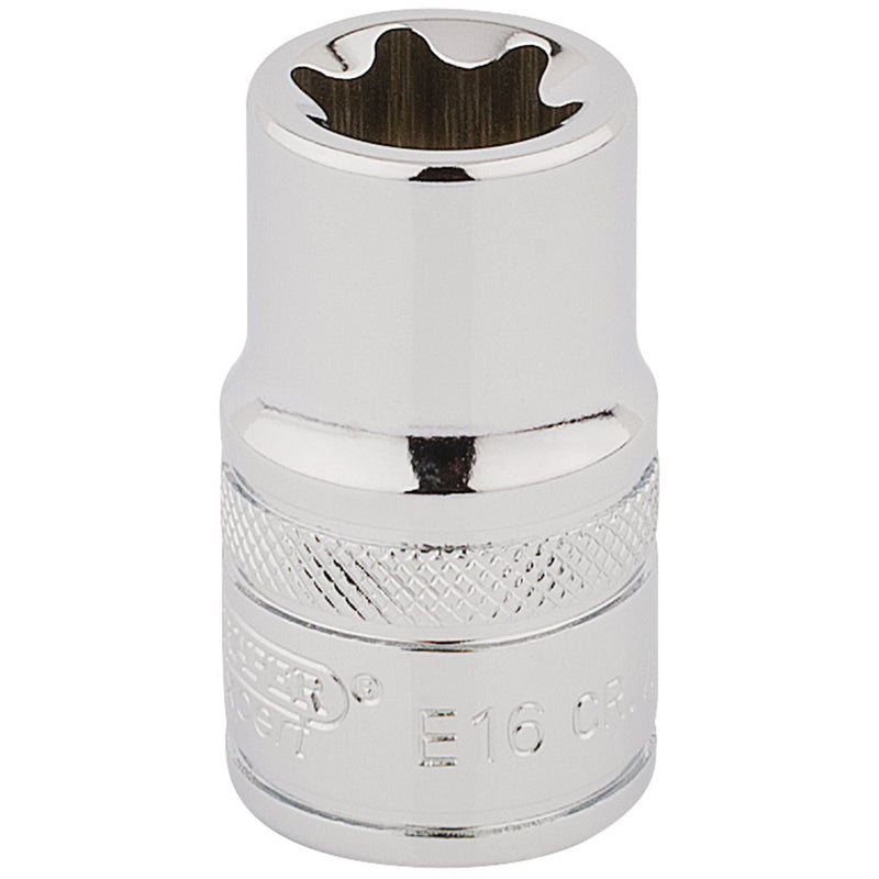 Draper TX-STAR Socket, 1/2" Sq. Dr., E16 34327 Draper - Dynamic Drive