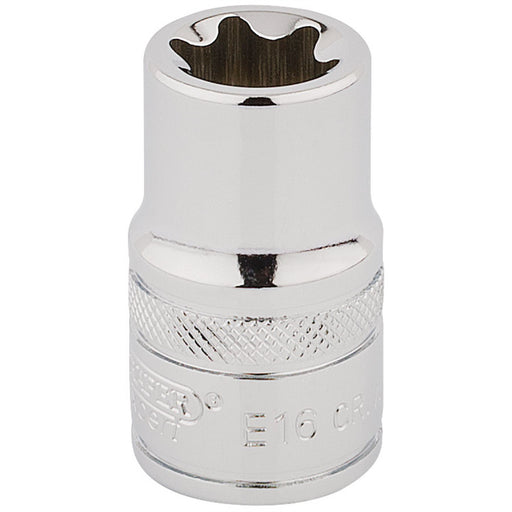 Draper TX-STAR Socket, 1/2" Sq. Dr., E16 34327 Draper - Dynamic Drive