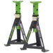 Sealey Axle Stands (Pair) 3tonne Capacity per Stand Green AS3G Sealey  - Dynamic Drive