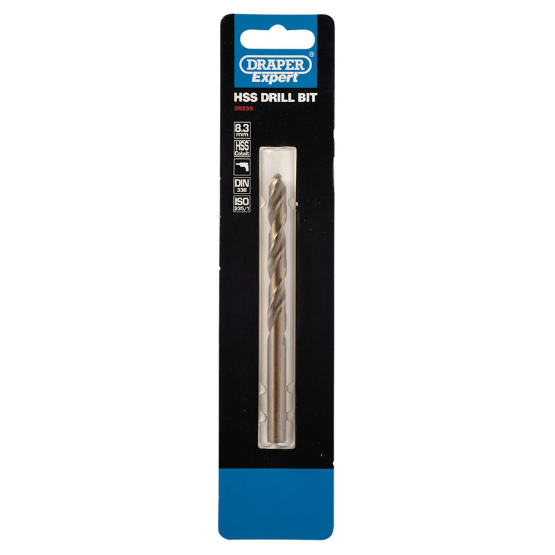 Draper HSS Cobalt Drill Bit, 8.3mm 39235 Draper - Dynamic Drive