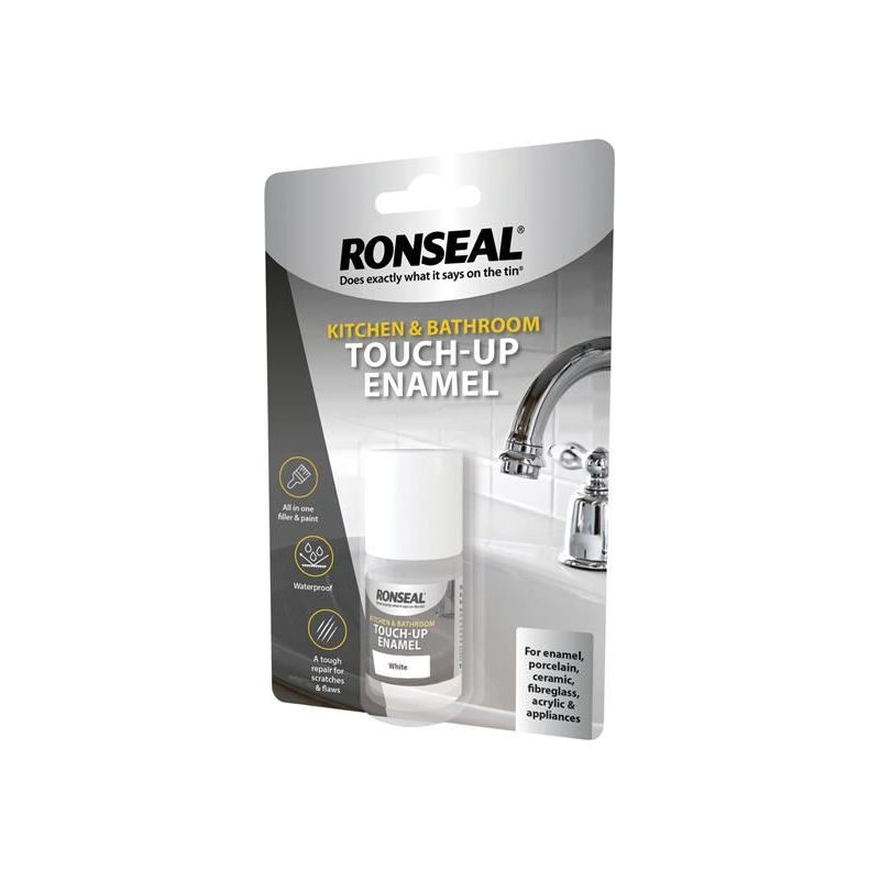 Ronseal Kitchen & Bathroom Touch-Up Enamel 10ml Ronseal - Dynamic Drive