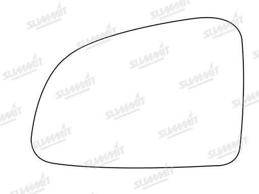 Summit Heated Base Plate With Standard Mirror Glass fits Vauxhall Meriva 03 on LHS Summit - Dynamic Drive