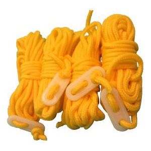 Via Mondo (4) 4Mtr Guylines Yellow (4Mm) QQ109330 Via Mondo - Dynamic Drive