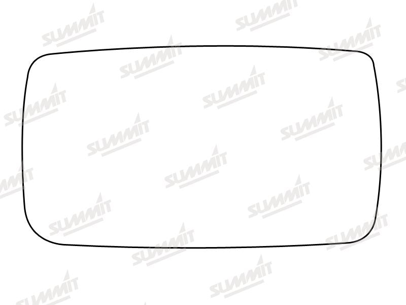 Summit Stick-On Anti Dazzle Mirror Glass fits Ford Escort RHS Summit - Dynamic Drive